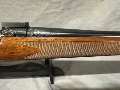 Winchester Model 70 Factory Engraved Super Grade Custom Shop .338 Win Mag - Image 5 of 20