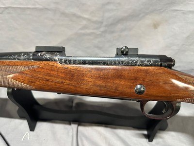 Winchester Model 70 Factory Engraved Super Grade Custom Shop .338 Win Mag - Image 9 of 20