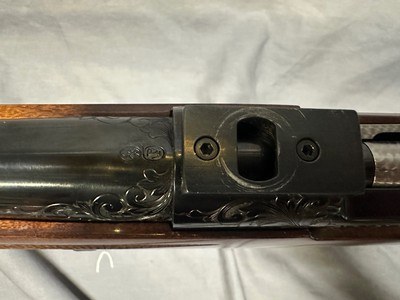Winchester Model 70 Factory Engraved Super Grade Custom Shop .338 Win Mag - Image 12 of 20