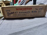 Ultra-Rare Winchester Model 63 Deluxe with Factory Picture Box – Serial Numbered to Gun – Marked 