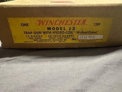 Winchester Model 12 Slide Action Shotgun with Rare Hydro-Coil Stock and Box - Image 3 of 15