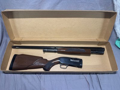 Winchester Model 12 Slide Action Shotgun with Rare Hydro-Coil Stock and Box - Image 4 of 15