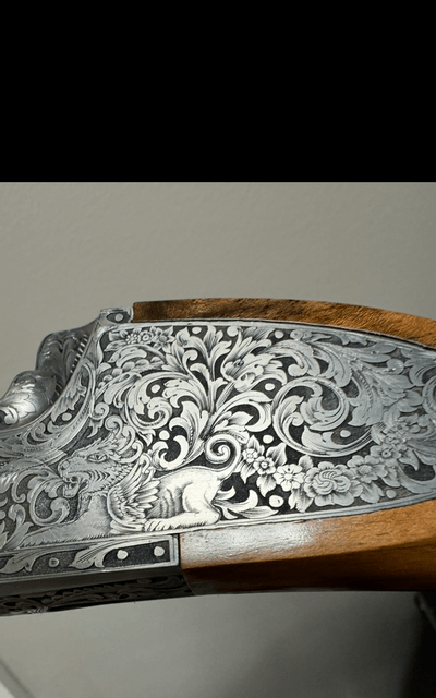Perazzi Side Plate MX8 Custom SCO Max Gobbi Engraved With Custom ordered 32