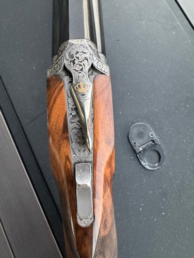 Perazzi Side Plate MX8 Custom SCO Max Gobbi Engraved With Custom ordered 32