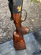 Krieghoff K80 12 gauge Pro Sporter 32 Inch Barrel Custom Engraved 24K Gold Inlays CAT005 Stock. - Image 4 of 10