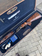 Krieghoff K80 12 gauge Pro Sporter 32 Inch Barrel Custom Engraved 24K Gold Inlays CAT005 Stock. - Image 6 of 10
