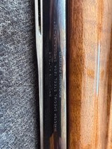 Browning A5 Magnum 12 Gauge with Iridescent Churl Fiddleback High Grade Walnut Stock and Forearm - 9 of 11