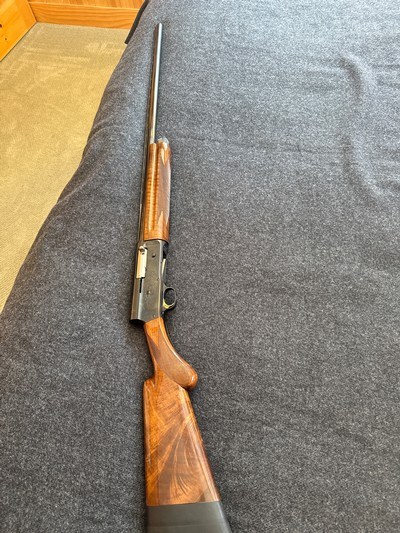 Browning A5 Magnum 12 Gauge with Iridescent Churl Fiddleback High Grade Walnut Stock and Forearm