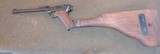 100% enclosed WOODEN Pre WW1 LUGER Prototype stock... Like a 