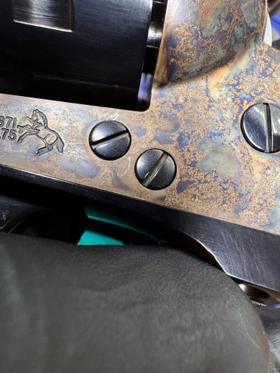 COLT SAA SINGLE ACTION ARMY 45 COLT 3RD GEN- CUSTOM ONE PIECE STOCKS - Image 4 of 12