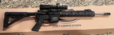 Colt Competition CRE-16GT .223 Wylde chamber w/Colt mount and Bushnell 1-4X scope