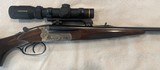 Merkel side by side 7mmx57R, Suhl, Germany w/Leupold VXR - 9 of 12
