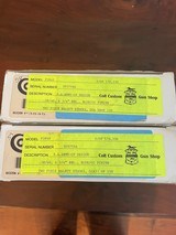 Colt Custom Shop Single Action Army 3rd Gen Nickel 4 1/2" barrels .38-40 Consecutive Serial Numbers Pair (unfired in factory boxes) - 4 of 6
