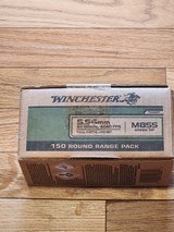 Winchester USA 5.56x45 (5.56 NATO) Green Tip Ammo 62 grain M855 FMJ- 550 rounds in-box. - 1 of 3