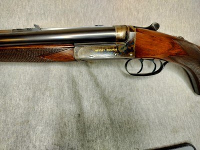 WESTLEY RICHARDS, RARE BOX LOCK DOUBLE RIFLE, .500/.465 - Image 8 of 16