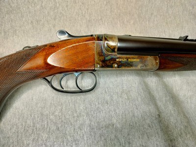 WESTLEY RICHARDS, RARE BOX LOCK DOUBLE RIFLE, .500/.465 - Image 3 of 16
