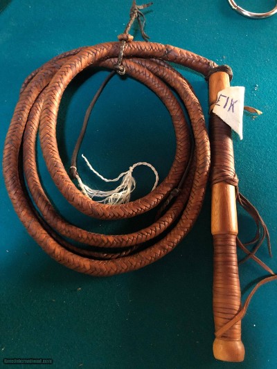 9' elk hide florida cracker whip loaded with shot