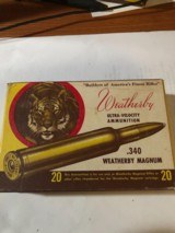 340 Weatherby ammunition - 1 of 1