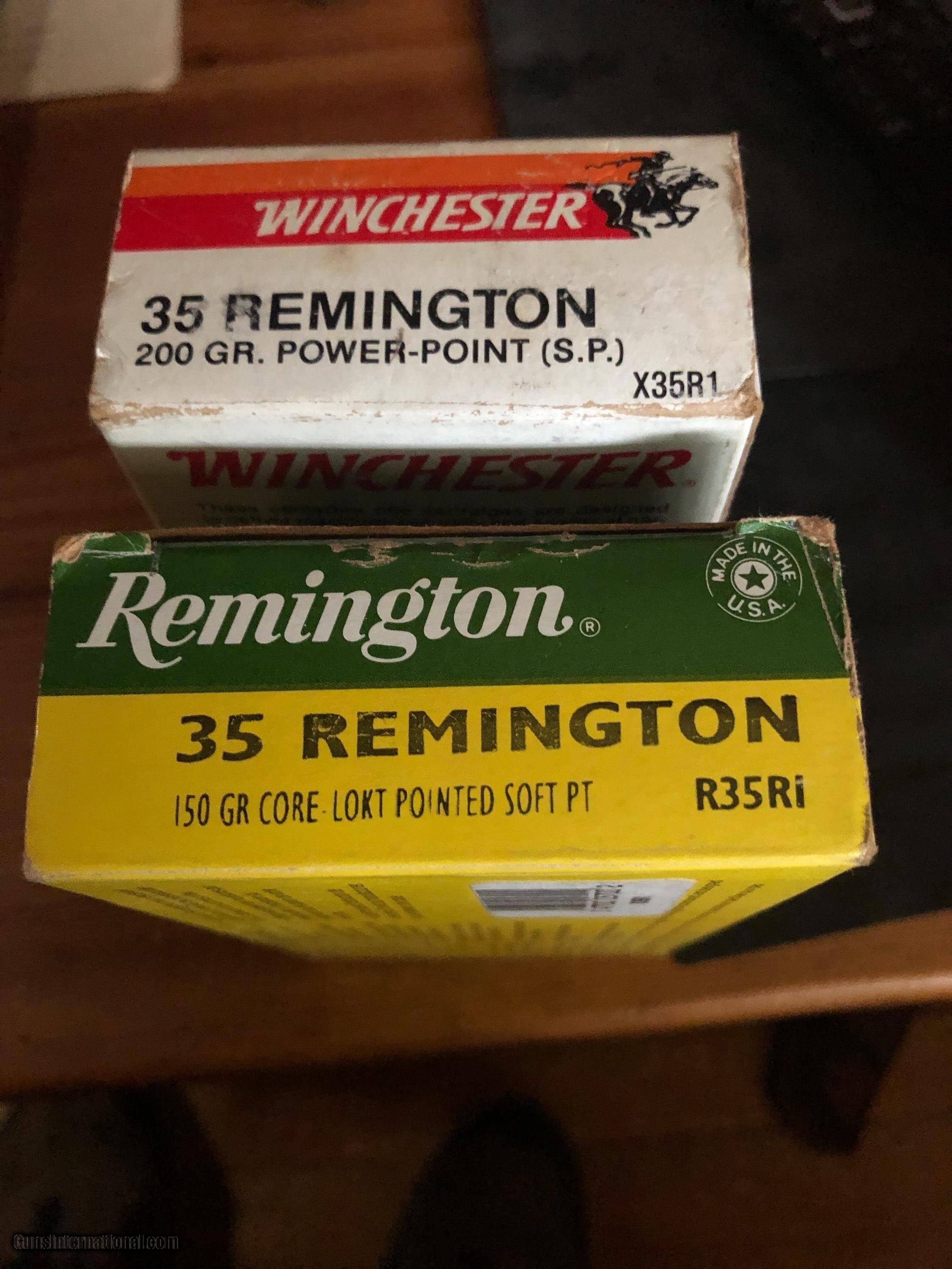 2 boxes of 35 Remington