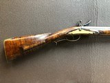 Custom .62 cal flintlock left- handed muzzleloader rifle, made by Mike Gahagan - 4 of 4