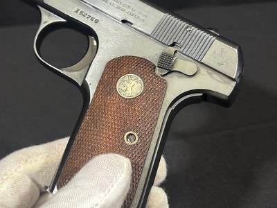 COLT MODEL 1908 VEST POCKET – .380 ACP – PRE-WAR – ORIGINAL FINISH – REPRODUCTION BOX – CIRCA 1930 – COLLECTOR GRADE - Image 5 of 13