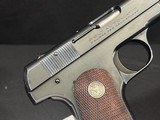 COLT MODEL 1908 VEST POCKET – .380 ACP – PRE-WAR – ORIGINAL FINISH – REPRODUCTION BOX – CIRCA 1930 – COLLECTOR GRADE - Image 3 of 13