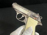 (SALE PENDING) WALTHER PPK/S – FACTORY SILVER PLATED FULL COVERAGE SCROLL ENGRAVING – INTERARMS ERA – EXTREMELY RARE – FACTORY CASE – COLLECTOR GRADE - 6 of 11