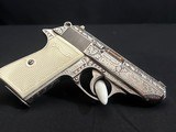 (SALE PENDING) WALTHER PPK/S – FACTORY SILVER PLATED FULL COVERAGE SCROLL ENGRAVING – INTERARMS ERA – EXTREMELY RARE – FACTORY CASE – COLLECTOR GRADE - 2 of 11