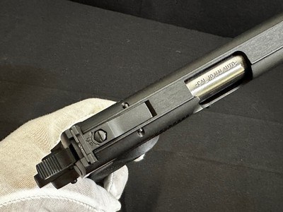 COLT DELTA GOLD CUP – 10MM – HIGH POLISH ROYAL BLUE – MATCHING NUMBERED BOX – FACTORY FIRED ONLY – CIRCA 1989–1990 – EXTREMELY RARE - Image 4 of 15