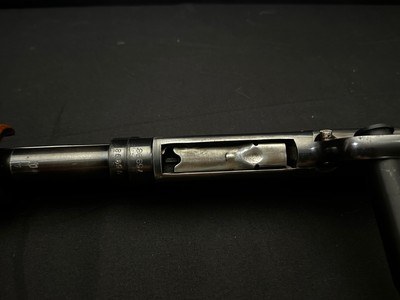 1959 WINCHESTER MODEL 42 DELUXE SKEET – 28" SOLID RIB BARREL – FACTORY FANCY FEATHER CROTCH WALNUT – MATCHING NUMBERS – EXCELLENT ORIGINAL CONDIT - Image 14 of 15