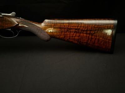 GREIFELT & SUHL NO. 1 – 20 GA – OVER/UNDER – FACTORY GAME SCENE ENGRAVING – PRE-WAR GERMAN SUHL GUILD GUN – EXHIBITION WALNUT – ROUND KNOB LONG TANG – - Image 14 of 23