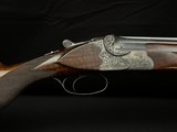 GREIFELT & SUHL NO. 1 – 20 GA – OVER/UNDER – FACTORY GAME SCENE ENGRAVING – PRE-WAR GERMAN SUHL GUILD GUN – EXHIBITION WALNUT – ROUND KNOB LONG TANG – - Image 7 of 23