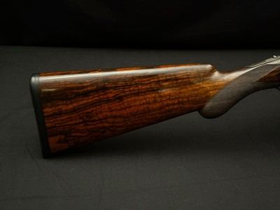 GREIFELT & SUHL NO. 1 – 20 GA – OVER/UNDER – FACTORY GAME SCENE ENGRAVING – PRE-WAR GERMAN SUHL GUILD GUN – EXHIBITION WALNUT – ROUND KNOB LONG TANG – - Image 13 of 23
