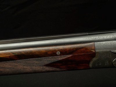 GREIFELT & SUHL NO. 1 – 20 GA – OVER/UNDER – FACTORY GAME SCENE ENGRAVING – PRE-WAR GERMAN SUHL GUILD GUN – EXHIBITION WALNUT – ROUND KNOB LONG TANG – - Image 17 of 23