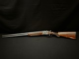 GREIFELT & SUHL NO. 1 – 20 GA – OVER/UNDER – FACTORY GAME SCENE ENGRAVING – PRE-WAR GERMAN SUHL GUILD GUN – EXHIBITION WALNUT – ROUND KNOB LONG TANG – - Image 3 of 23