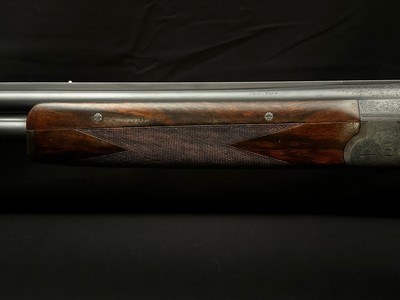 GREIFELT & SUHL NO. 1 – 20 GA – OVER/UNDER – FACTORY GAME SCENE ENGRAVING – PRE-WAR GERMAN SUHL GUILD GUN – EXHIBITION WALNUT – ROUND KNOB LONG TANG – - Image 21 of 23