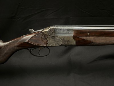 Pre-War Greifelt No. 1 Game Scene Factory Engraved 12 Gauge – Elegant Suhl Double | 26” Solid Rib Barrels | Exhibition Walnut | 6.6 Lbs - Image 5 of 23