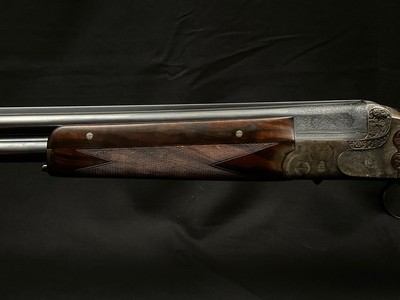 Pre-War Greifelt No. 1 Game Scene Factory Engraved 12 Gauge – Elegant Suhl Double | 26” Solid Rib Barrels | Exhibition Walnut | 6.6 Lbs - Image 12 of 23