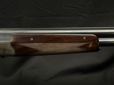 Pre-War Greifelt No. 1 Game Scene Factory Engraved 12 Gauge – Elegant Suhl Double | 26” Solid Rib Barrels | Exhibition Walnut | 6.6 Lbs - Image 8 of 23
