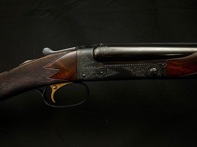 CSMC Winchester Model 21 Grade 5 28 Gauge Side-by-Side – As New Factory Condition | 28” Vent Rib | Exhibition Walnut | Game Scene Engraving - Image 1 of 19
