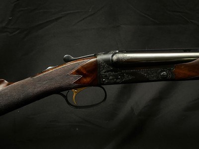 CSMC Winchester Model 21 Grade 5 28 Gauge Side-by-Side – As New Factory Condition | 28” Vent Rib | Exhibition Walnut | Game Scene Engraving - Image 5 of 19