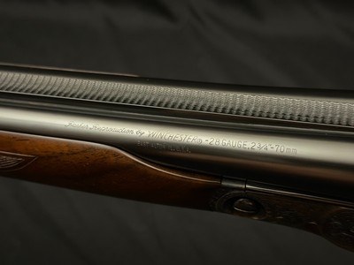 WINCHESTER PARKER REPRODUCTION DHE SIDE BY SIDE SHOTGUN – 28 GAUGE – LIKE NEW IN CASE - Image 12 of 23