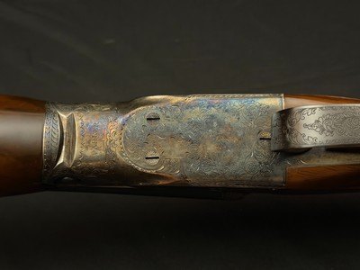 WINCHESTER PARKER REPRODUCTION DHE SIDE BY SIDE SHOTGUN – 28 GAUGE – LIKE NEW IN CASE - Image 14 of 23