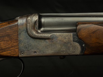 AUGUSTA FRANCOTTE OVER AND UNDER BOXLOCK – 20 GAUGE – PRE-WAR MODEL - Cased - Image 6 of 25