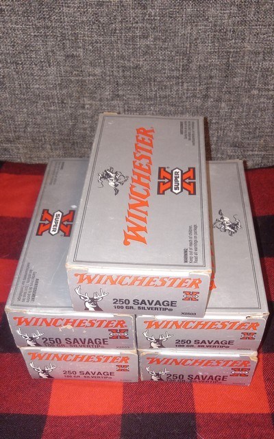 Winchester 250 savage 100gr silvertip ammo