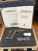 ITHACA GUN COMPANY CMP M1911A1 45ACP MATCHING SLIDE / FRAME c1944 - 2 of 4