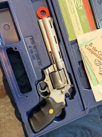 1991 COLT ANACONDA 44 MAGNUM WITH BOX, SLEEVE, PAPERS, 6