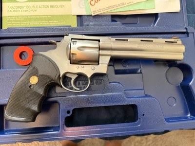 1991 COLT ANACONDA 44 MAGNUM WITH BOX, SLEEVE, PAPERS, 6