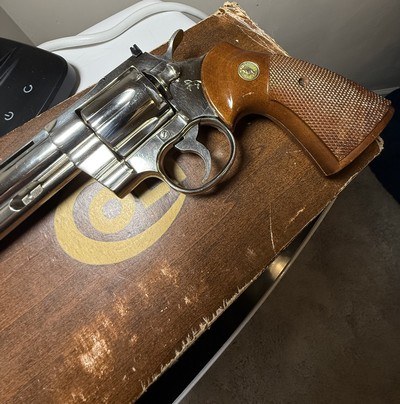 1974 6 INCH NICKEL COLT PYTHON WITH BOX / C&R OK - Image 7 of 8