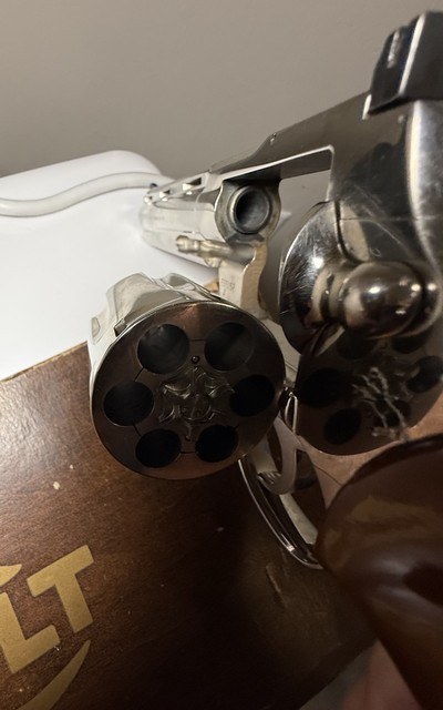 1974 6 INCH NICKEL COLT PYTHON WITH BOX / C&R OK - Image 3 of 8